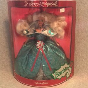 1995 Happy Holidays Barbie Doll